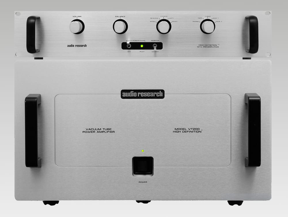 Audio Research SP-5 preamplifier and VT200 valve power amplifier