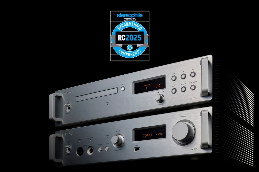 TEAC VRDS-701T CD transport paired with the UD-701N DAC