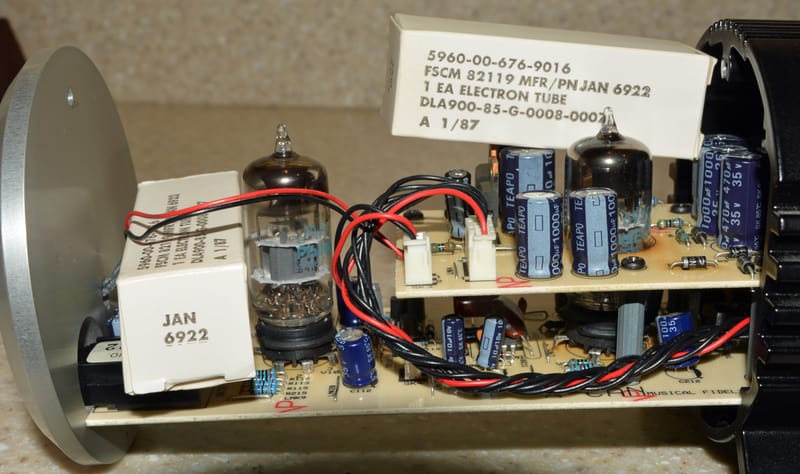 Musical Fidelity X-Cans headphone amplifier with 6922 tubes