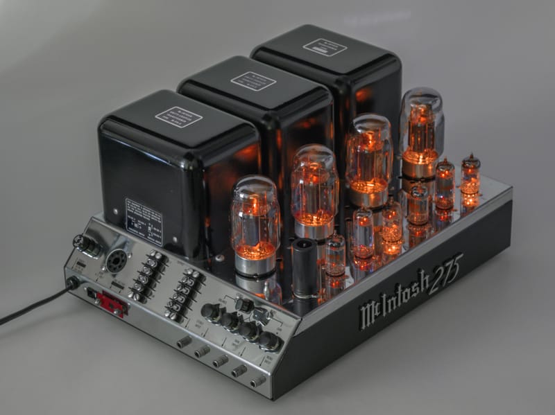McIntosh MC275 with glowing KT88 vacuum tubes