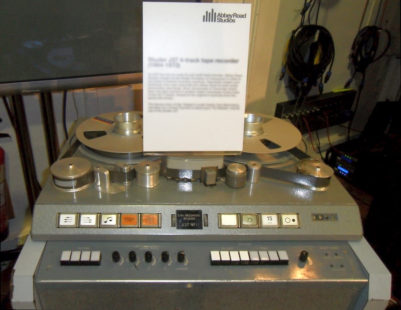 Studer J37 4-track tape recorder at Abbey Road Studios