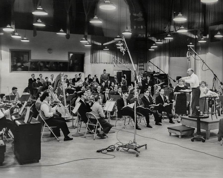 Columbia's 30th Street Studio in New York, a former church with a very high ceiling used for orchestral recording
