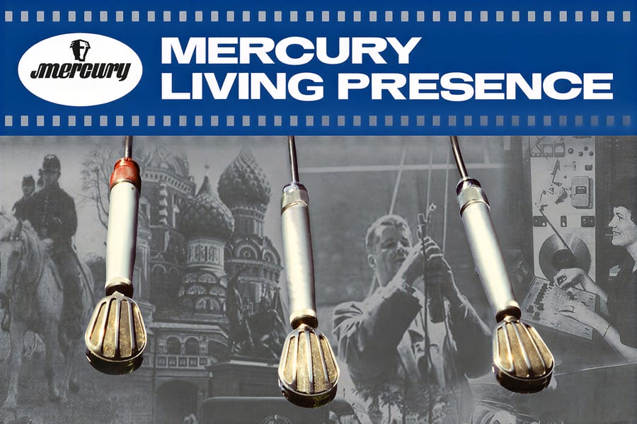 A Mercury Living Presence orchestral recording session with minimal microphone setup